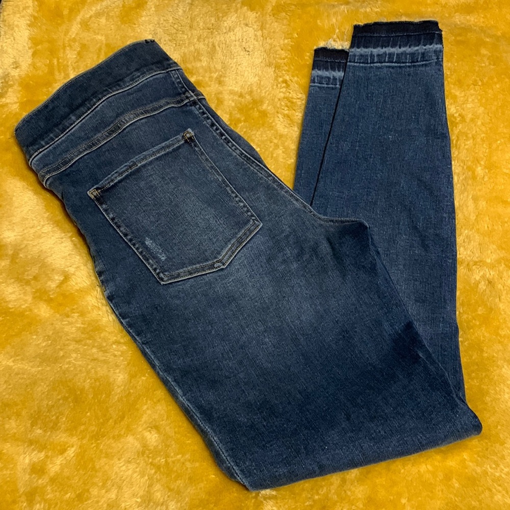 SPANX Women’s Large Denim Distressed Jegging